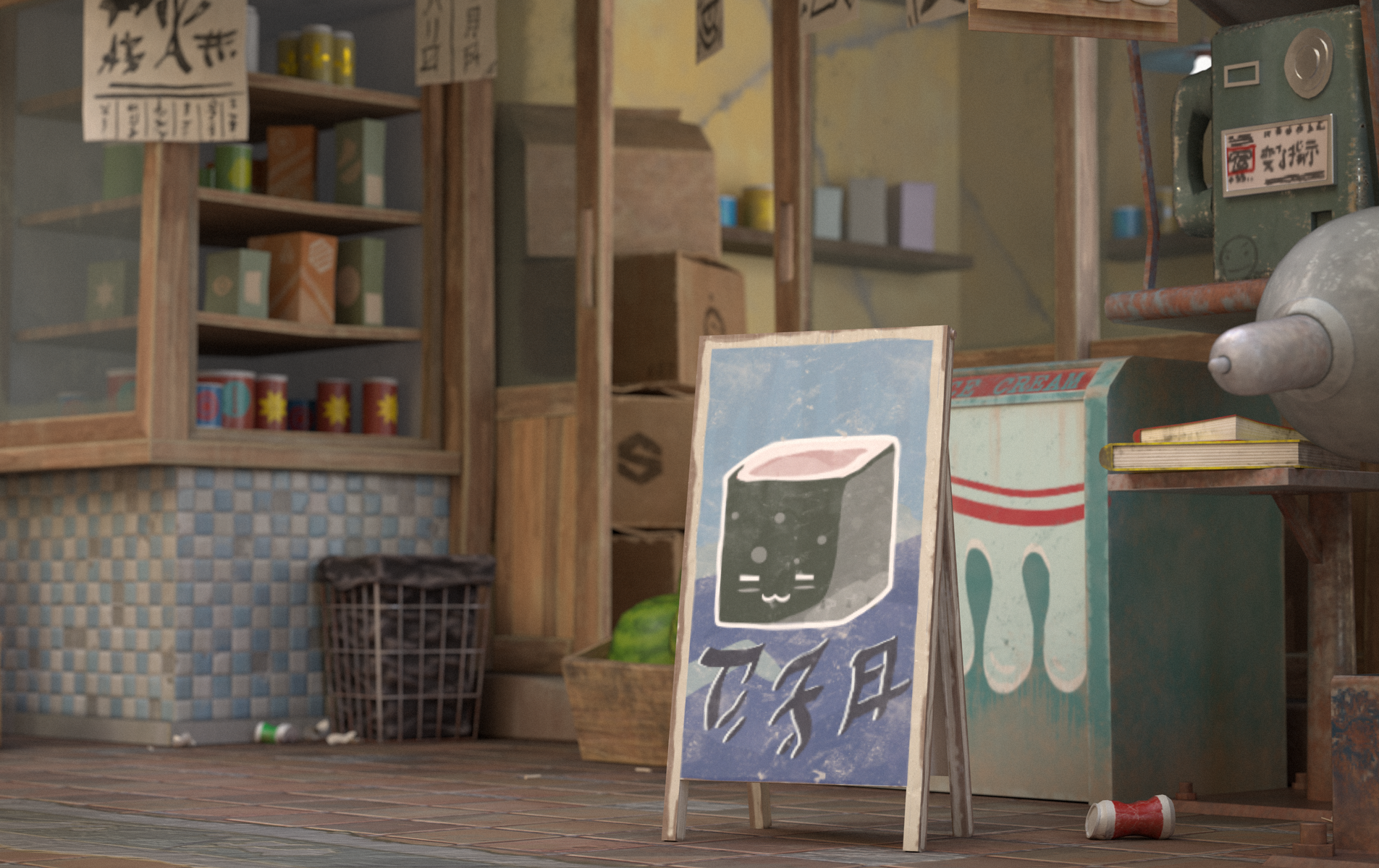 Japanese animation style with Substance Painter