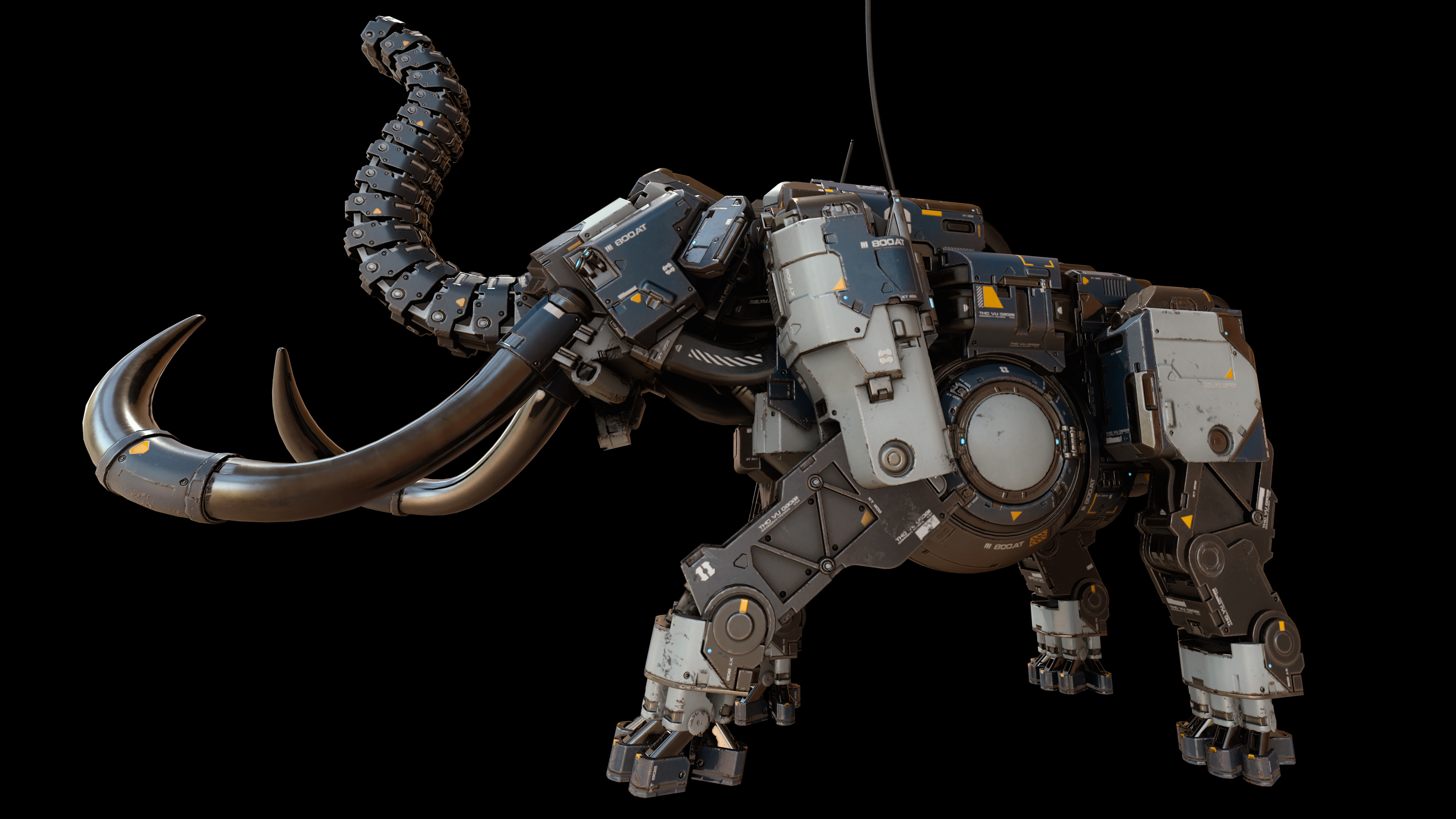Making A Sci Fi Mammoth With Substance Painter